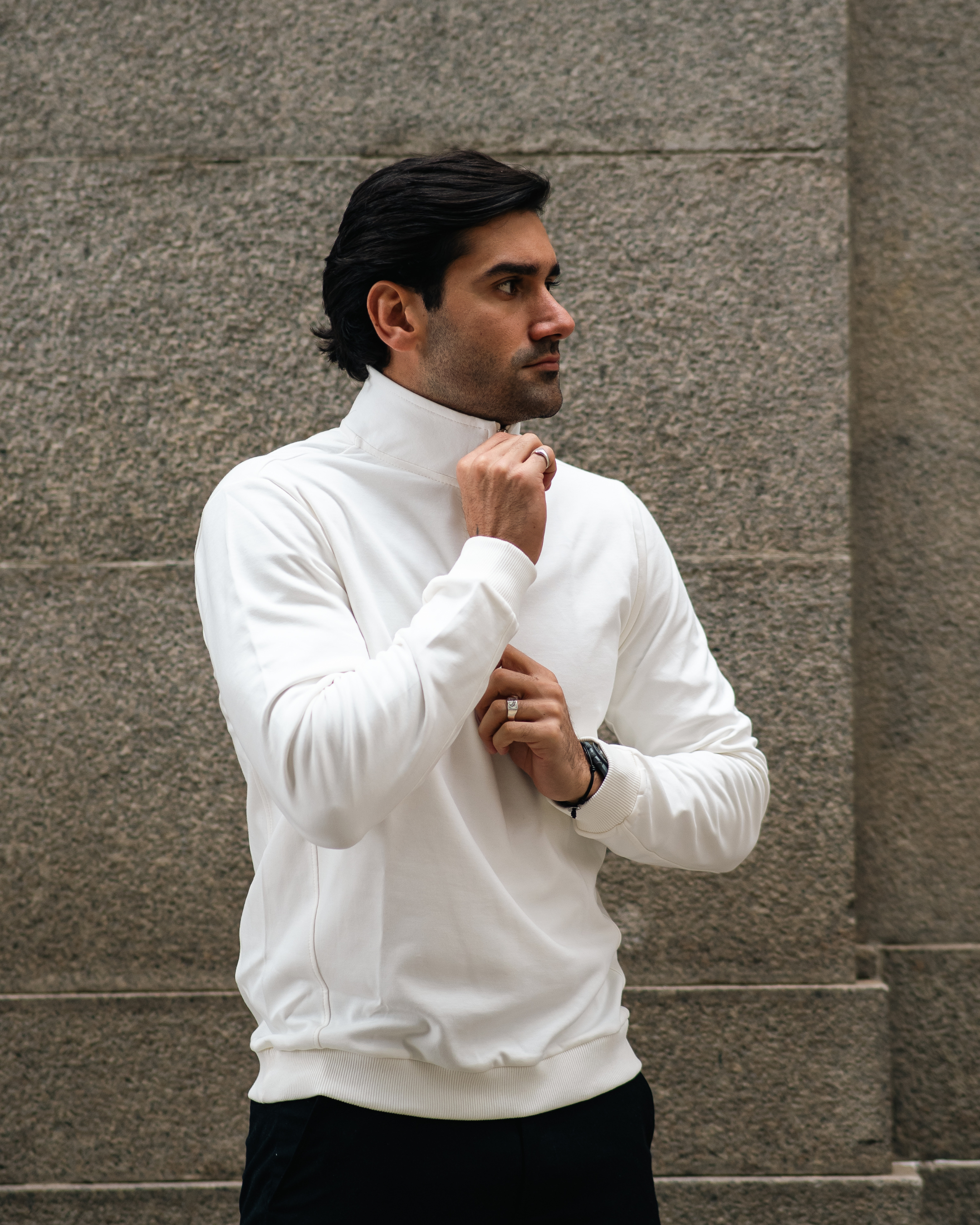 Suéter Zip-Neck