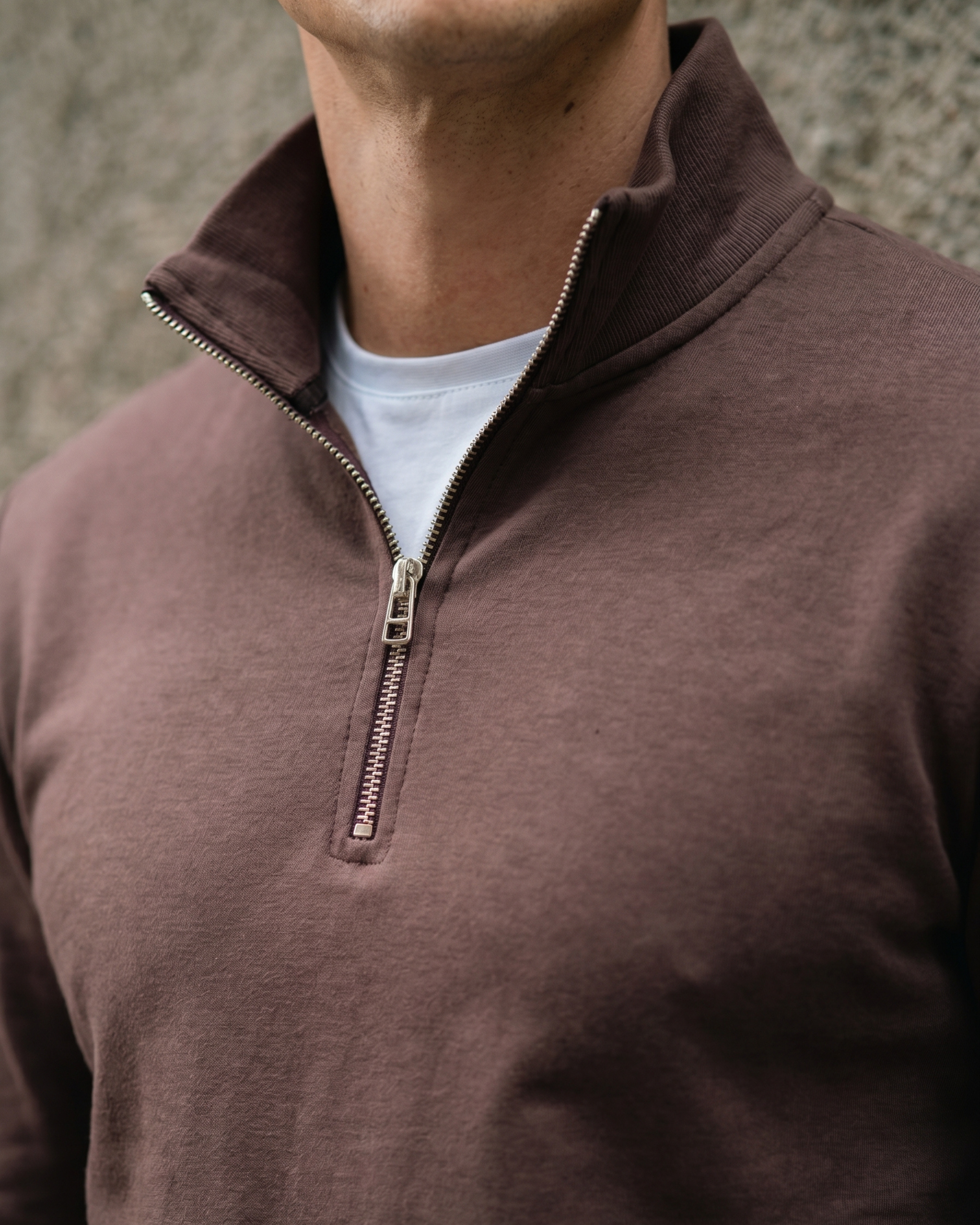 Suéter Zip-Neck
