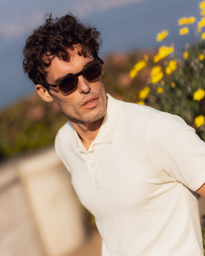 Camisa Polo Tricot – Off White