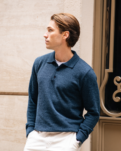 Suéter Polo – Azul marinho