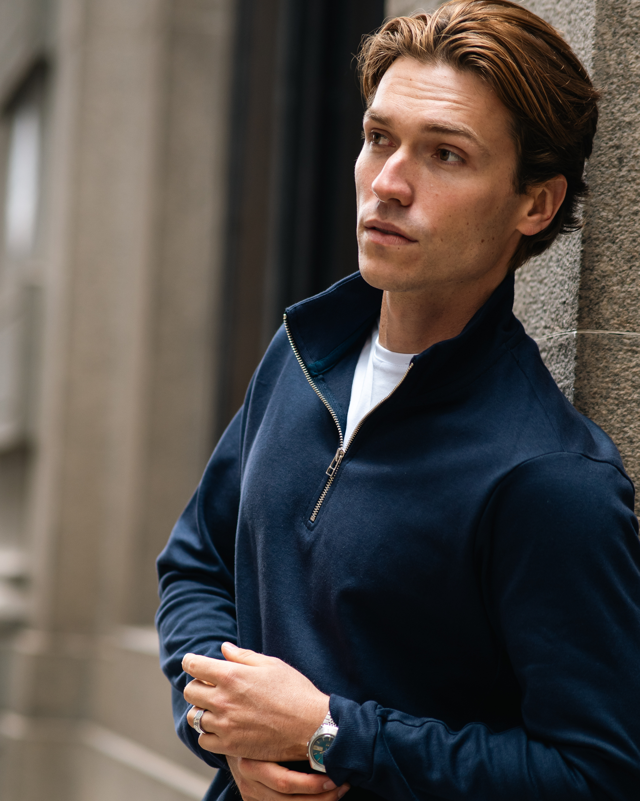 Suéter Zip-Neck