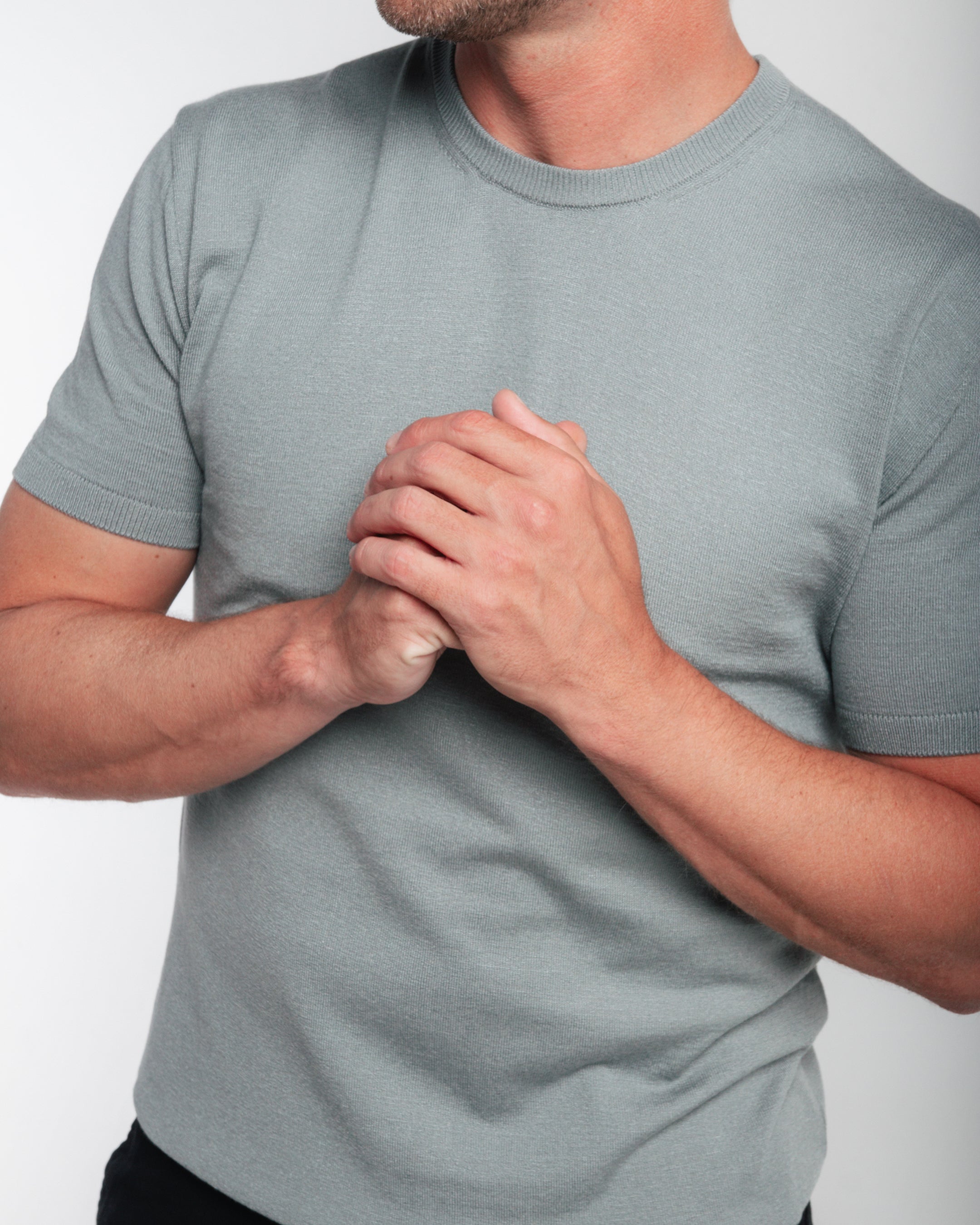 Camiseta Tricot – Cinza Nanquim